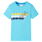 Kids' T-shirt with Short Sleeves Aqua 116