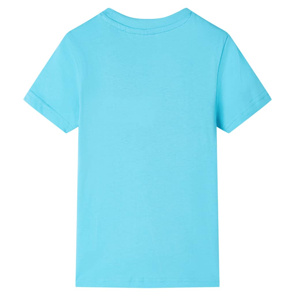 Kids' T-shirt with Short Sleeves Aqua 128