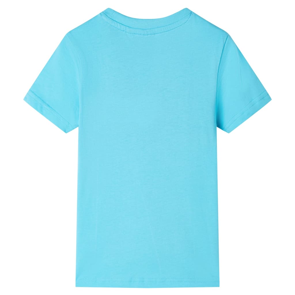 Kids' T-shirt with Short Sleeves Aqua 140