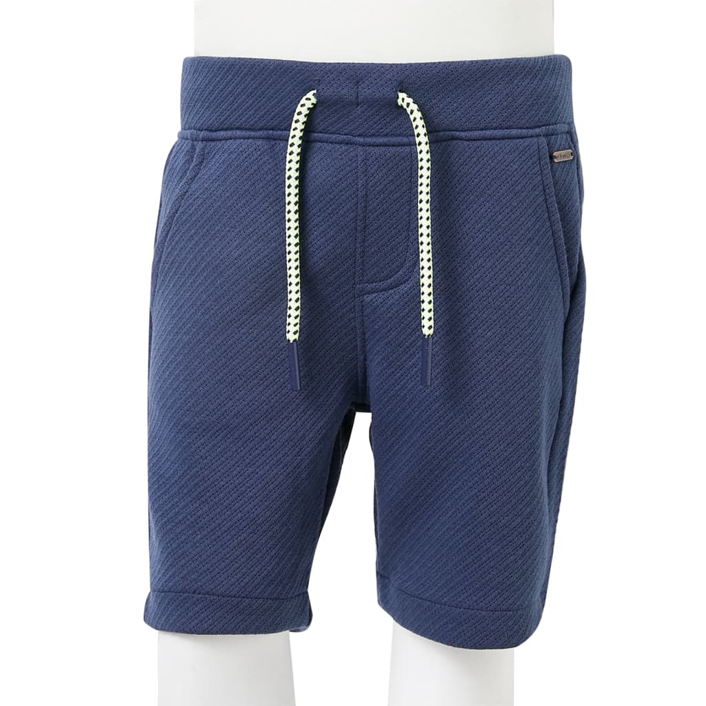 Kids' Shorts with Drawstring Dark Blue 128