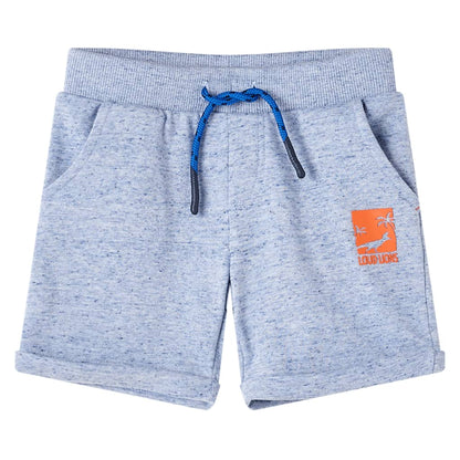 Kids' Shorts with Drawstring Blue Melange 92