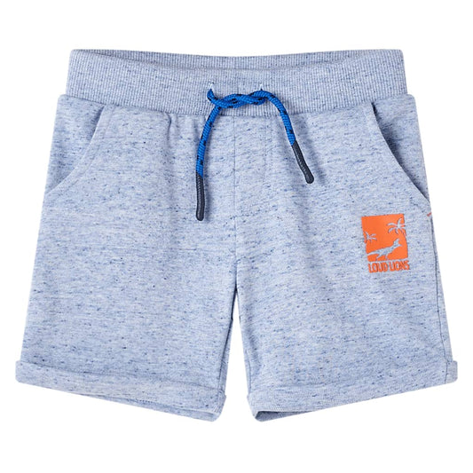 Kids' Shorts with Drawstring Blue Melange 92