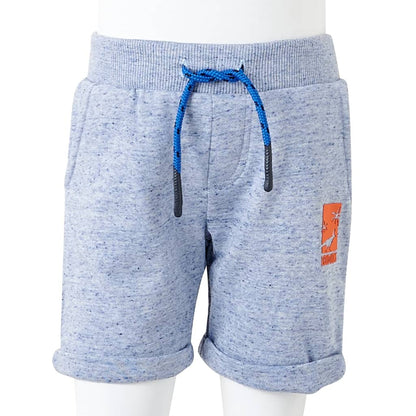 Kids' Shorts with Drawstring Blue Melange 92