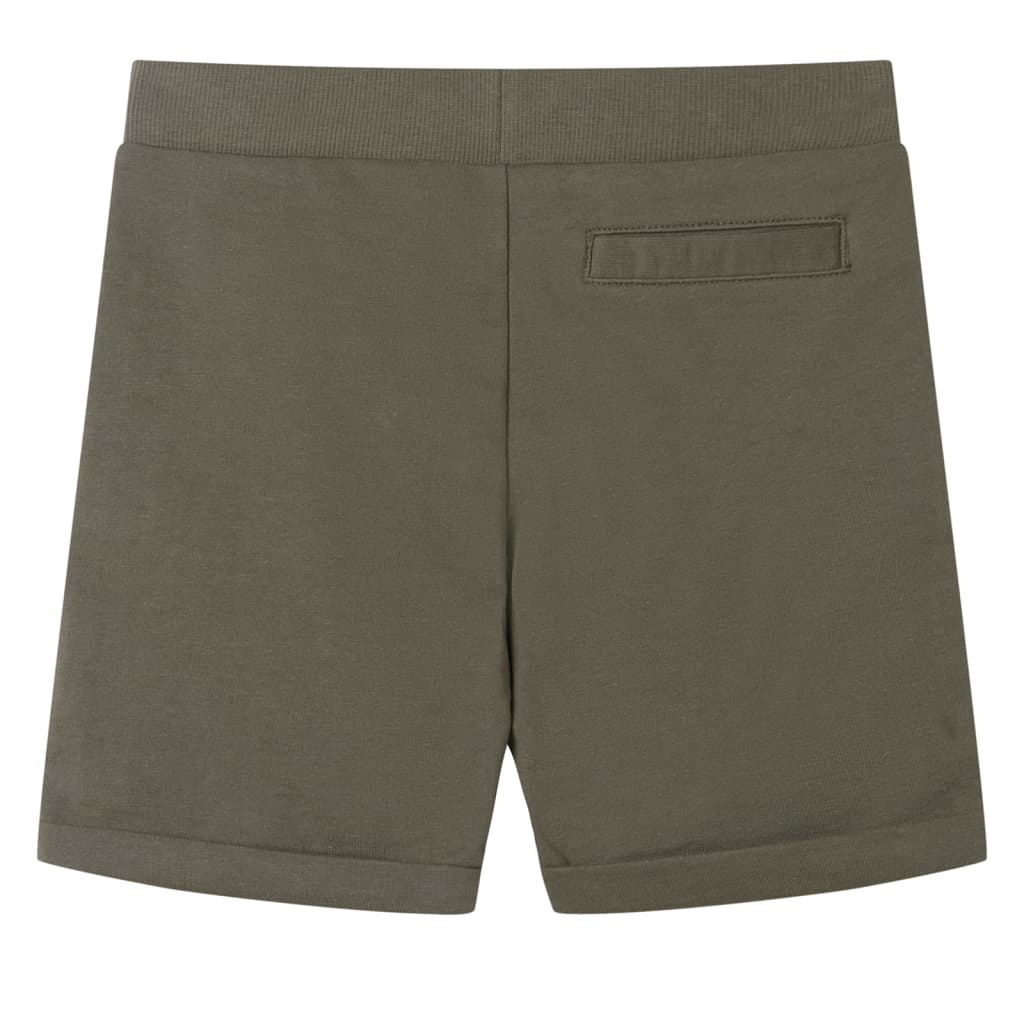 Kids' Shorts with Drawstring Dark Khaki 104