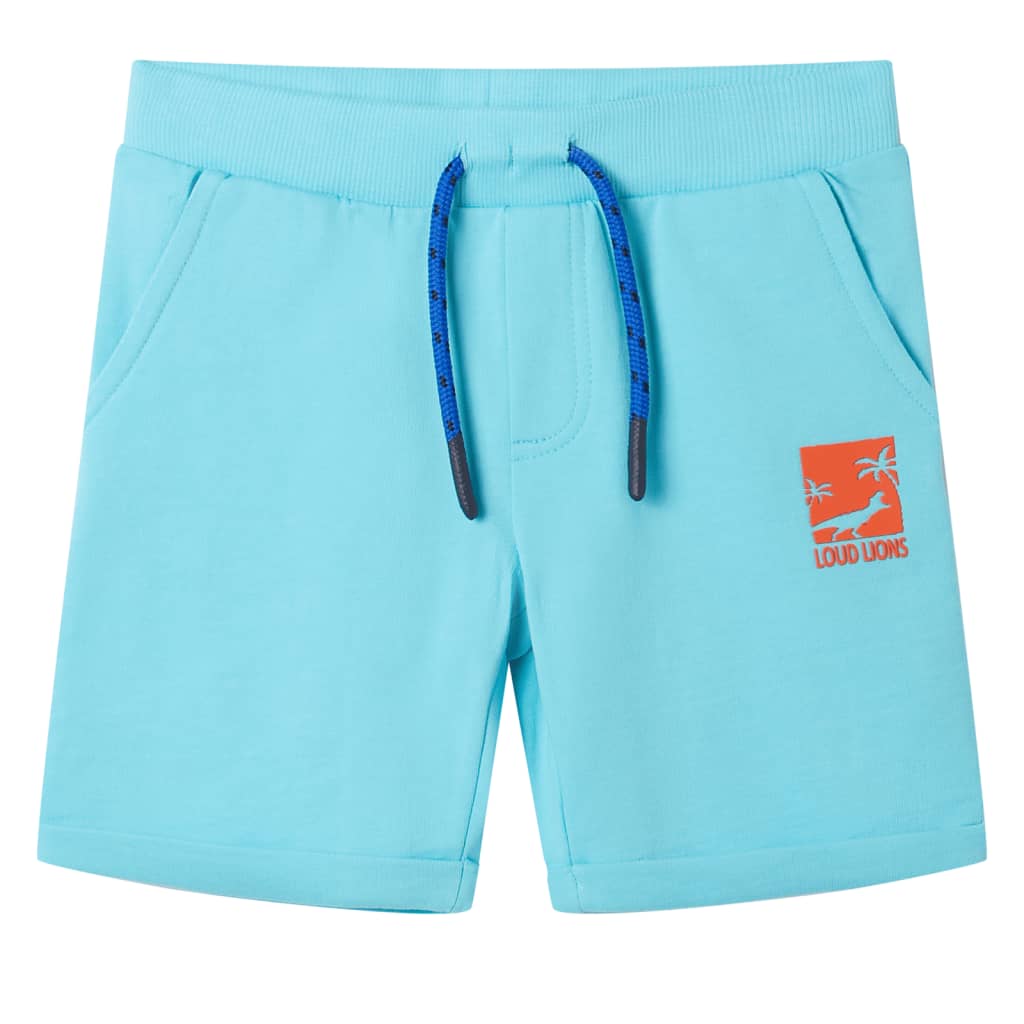 Kids' Shorts with Drawstring Aqua 92