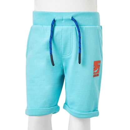 Kids' Shorts with Drawstring Aqua 92