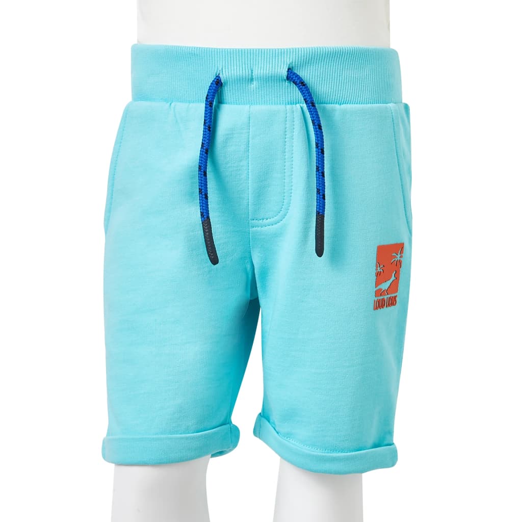 Kids' Shorts with Drawstring Aqua 116