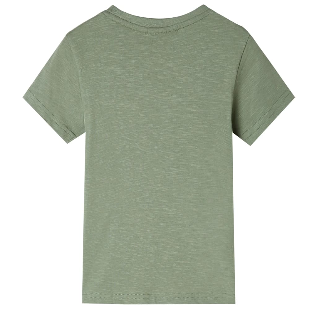 Kids' T-shirt with Short Sleeves Light Khaki 104