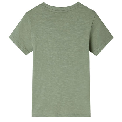 Kids' T-shirt with Short Sleeves Light Khaki 116