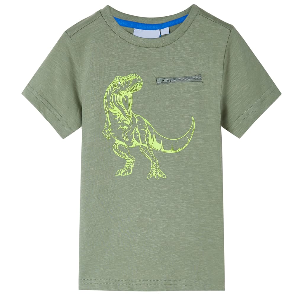 Kids' T-shirt with Short Sleeves Light Khaki 140