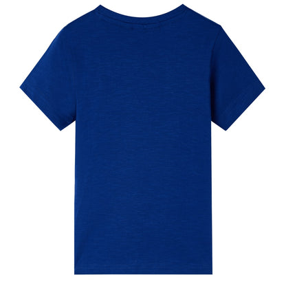 Kids' T-shirt with Short Sleeves Dark Blue 92