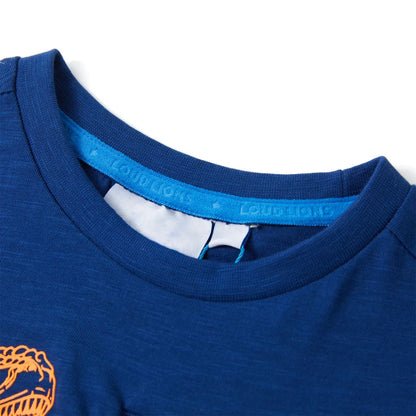 Kids' T-shirt with Short Sleeves Dark Blue 104