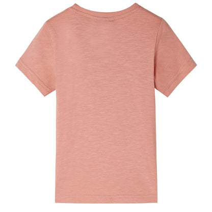 Kids' T-shirt with Short Sleeves Light Orange 92