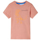 Kids' T-shirt with Short Sleeves Light Orange 104