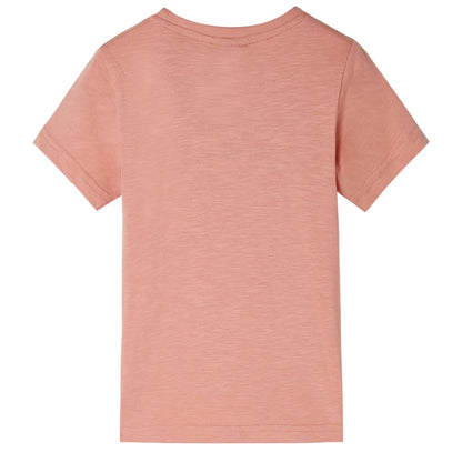 Kids' T-shirt with Short Sleeves Light Orange 104