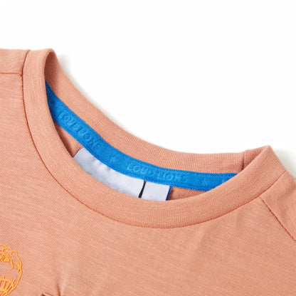 Kids' T-shirt with Short Sleeves Light Orange 104