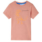 Kids' T-shirt with Short Sleeves Light Orange 128