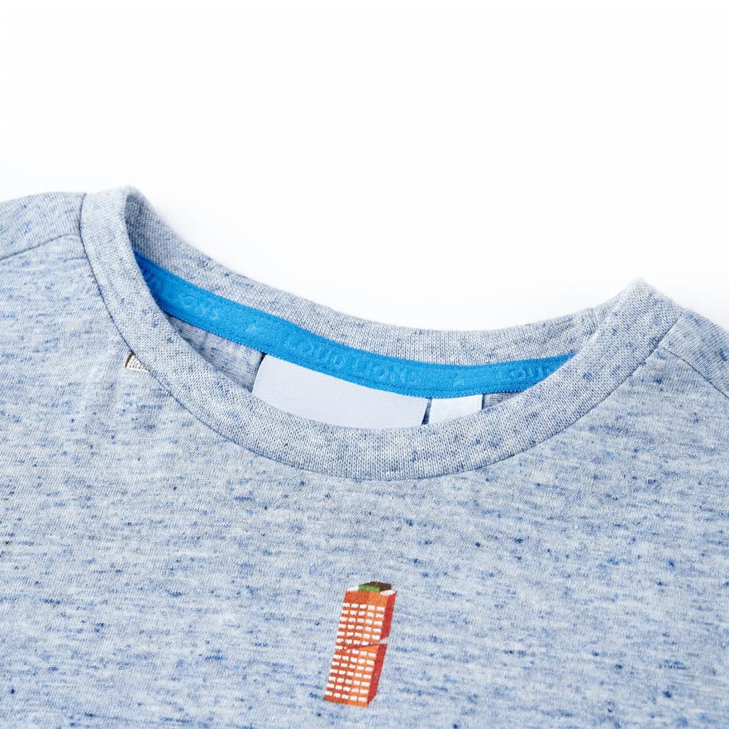 Kids' T-shirt Blue Melange 92