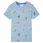 Kids' T-shirt Blue Melange 116