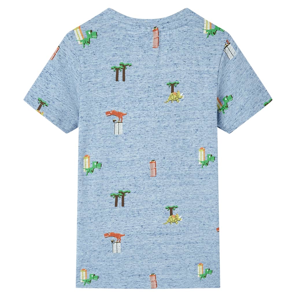 Kids' T-shirt Blue Melange 128