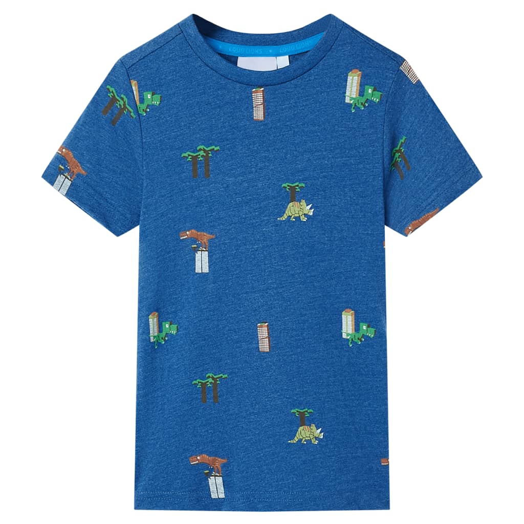 Kids' T-shirt Dark Blue Melange 92