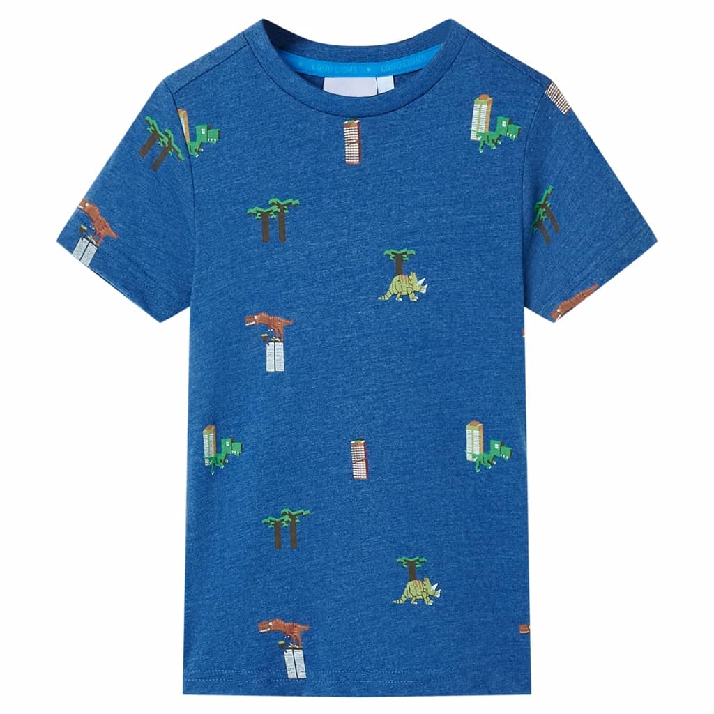 Kids' T-shirt Dark Blue Melange 128