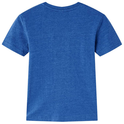 Kids' T-shirt Dark Blue Melange 140