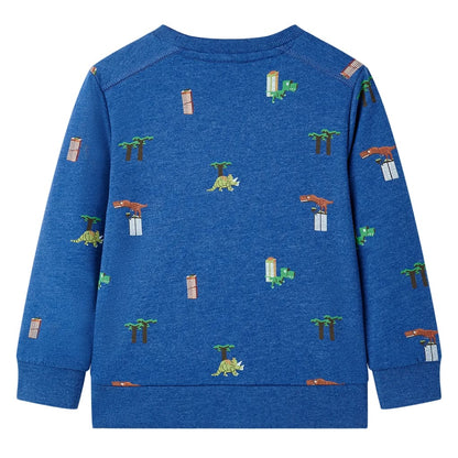 Kids' Sweatshirt Dark Blue Melange 92