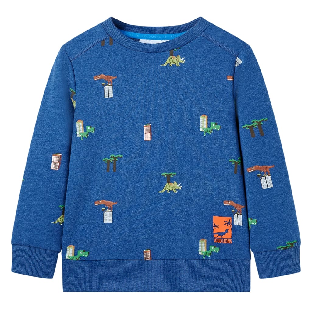 Kids' Sweatshirt Dark Blue Melange 140