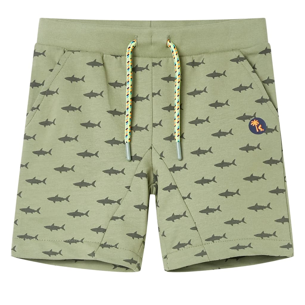 Kids' Shorts with Drawstring Light Khaki 116