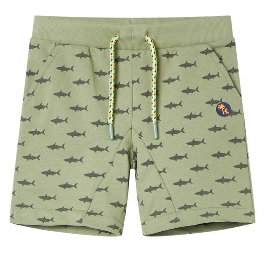 Kids' Shorts with Drawstring Light Khaki 128