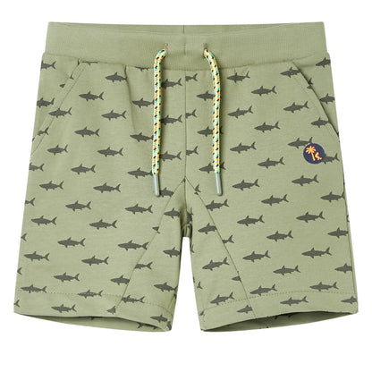 Kids' Shorts with Drawstring Light Khaki 140