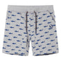 Kids' Shorts with Drawstring Light Grey Melange 116