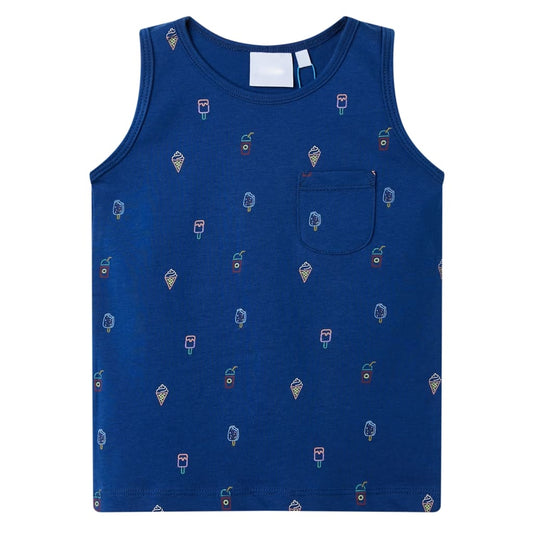 Kids' Tank Top Dark Blue 92