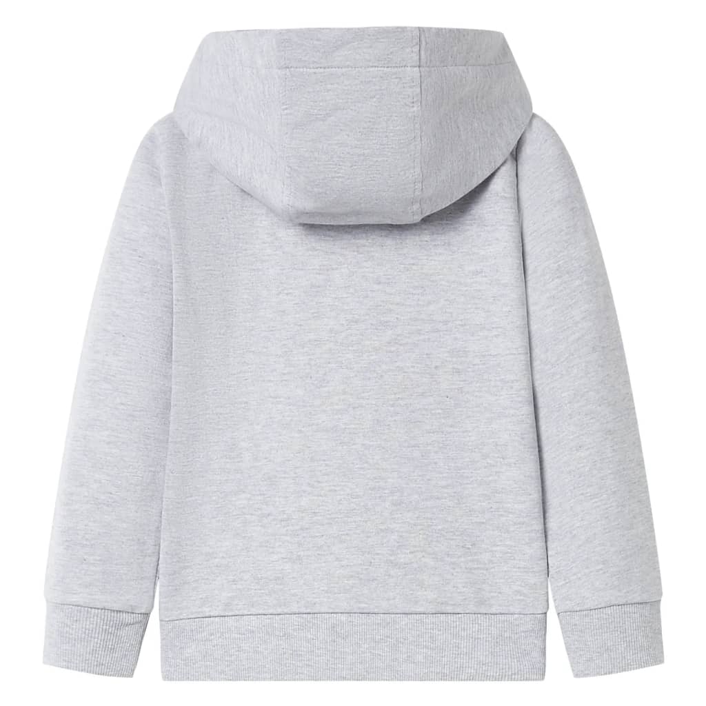 Kids' Hooded Sweatshirt with Zip Grey 104