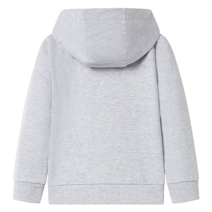 Kids' Hooded Sweatshirt with Zip Grey 104