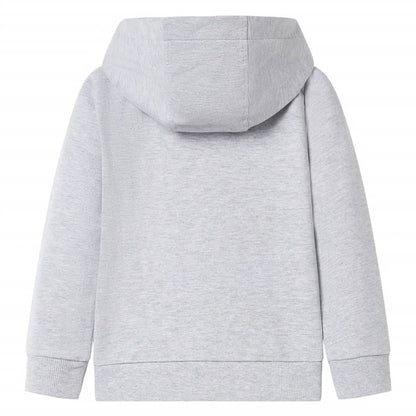 Kids' Hooded Sweatshirt with Zip Grey 116