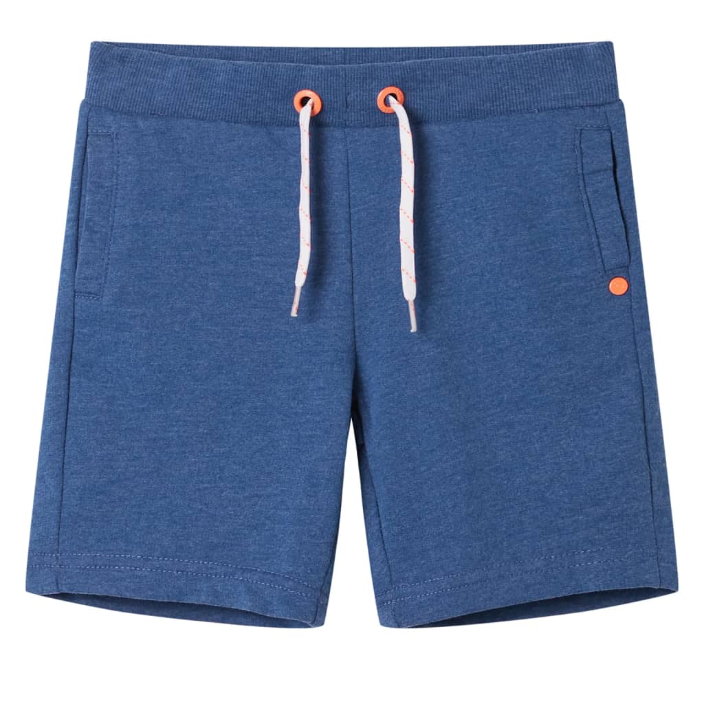 Kids' Shorts with Drawstring Dark Blue Melange 92