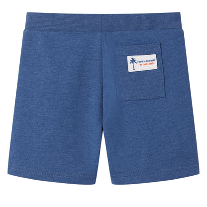 Kids' Shorts with Drawstring Dark Blue Melange 92