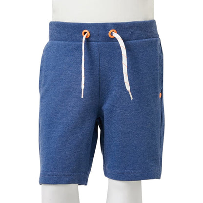 Kids' Shorts with Drawstring Dark Blue Melange 92