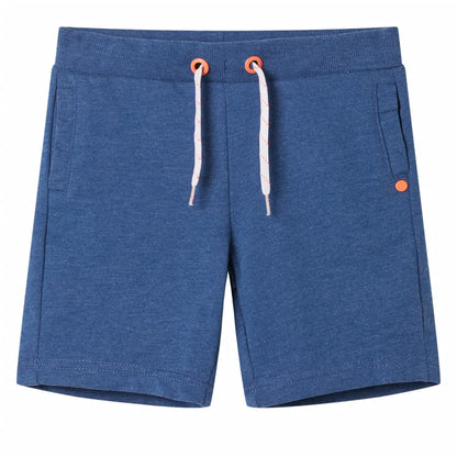 Kids' Shorts with Drawstring Dark Blue Melange 104