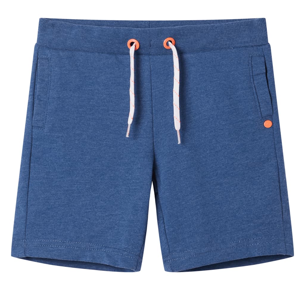 Kids' Shorts with Drawstring Dark Blue Melange 116