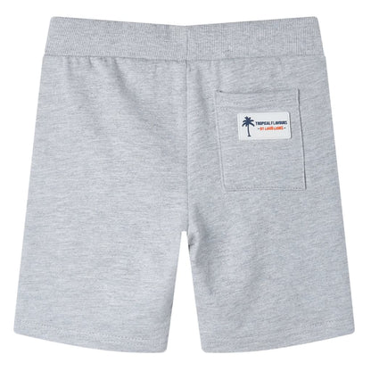 Kids' Shorts with Drawstring Grey 92