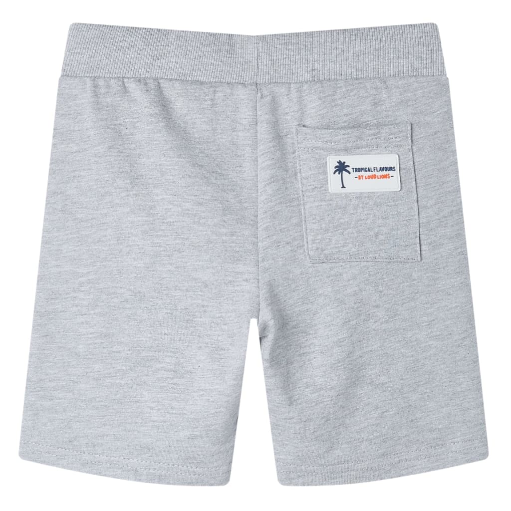 Kids' Shorts with Drawstring Grey 116