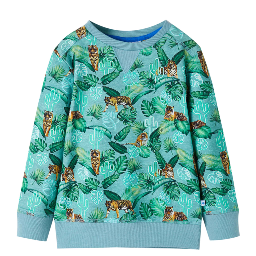 Kids' Sweatshirt Light Green Melange 116