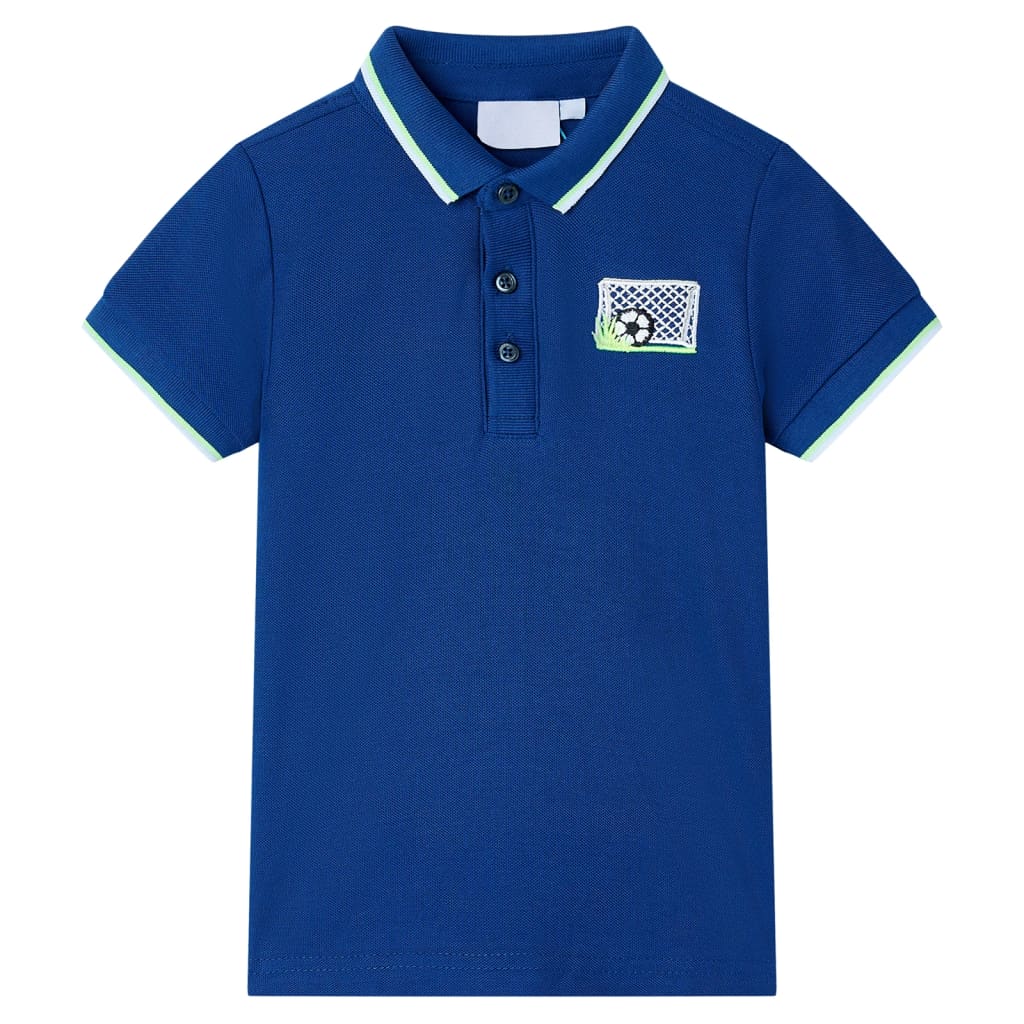 Kids' Polo Shirt Dark Blue 92