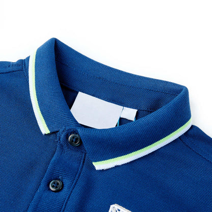 Kids' Polo Shirt Dark Blue 116