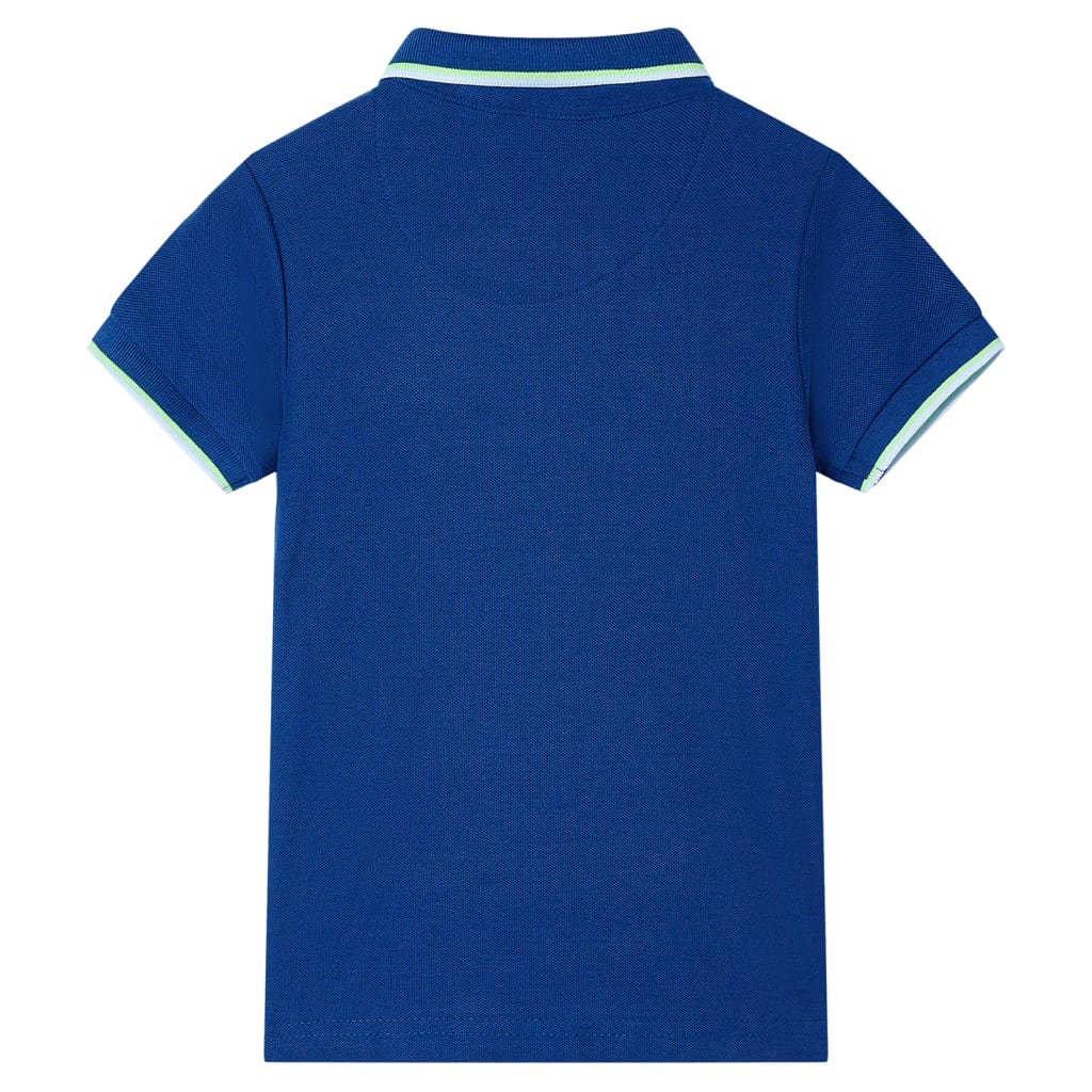 Kids' Polo Shirt Dark Blue 128