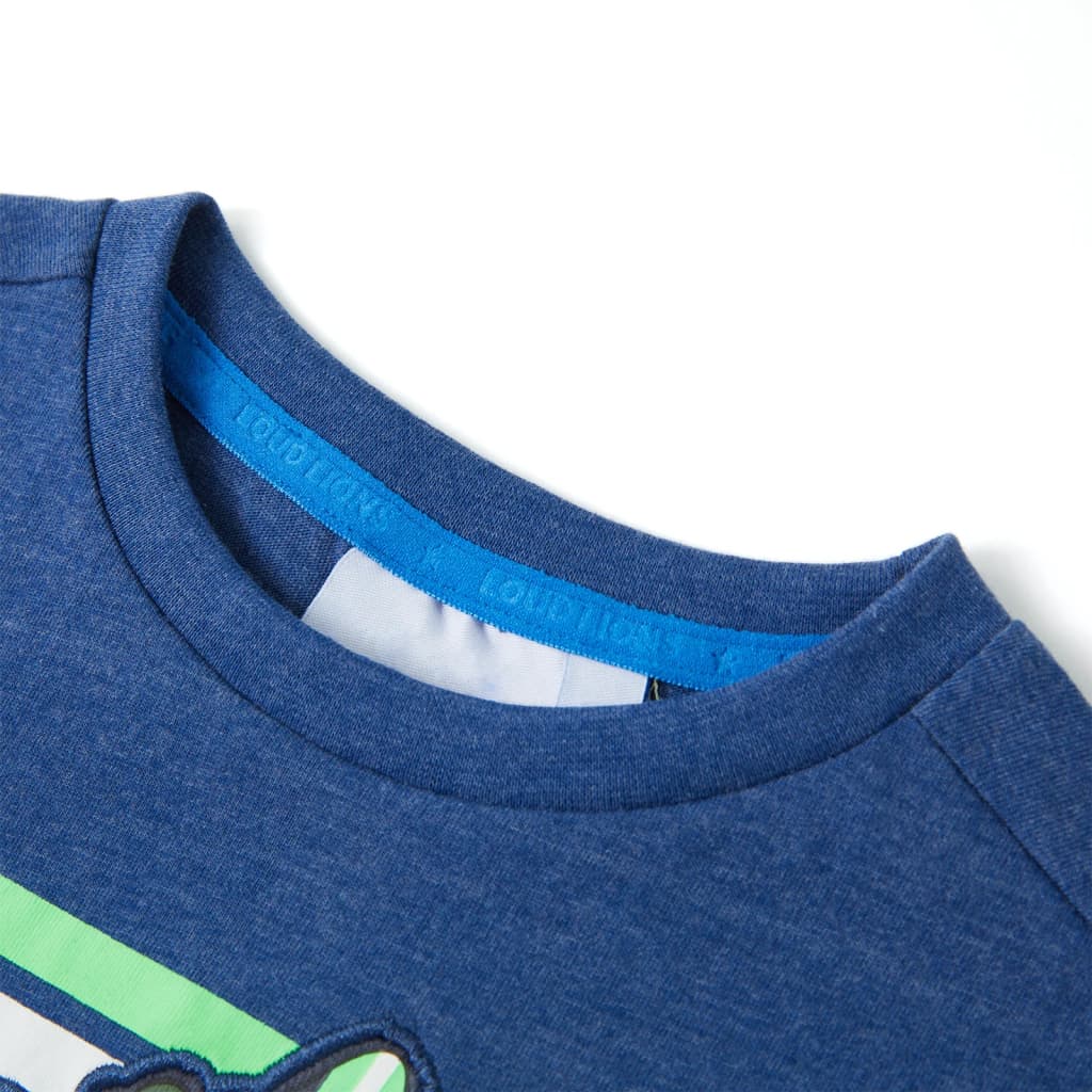 Kids' T-shirt Dark Blue Melange 92