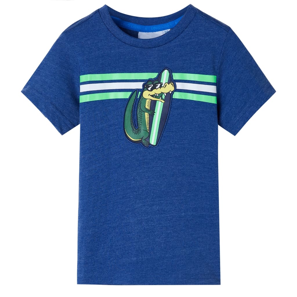 Kids' T-shirt Dark Blue Melange 116